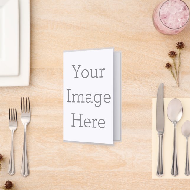 Flat Menu Card, Size: 8.5" x 11", Paper: Laminated (Folded Insitu(Restaurant))