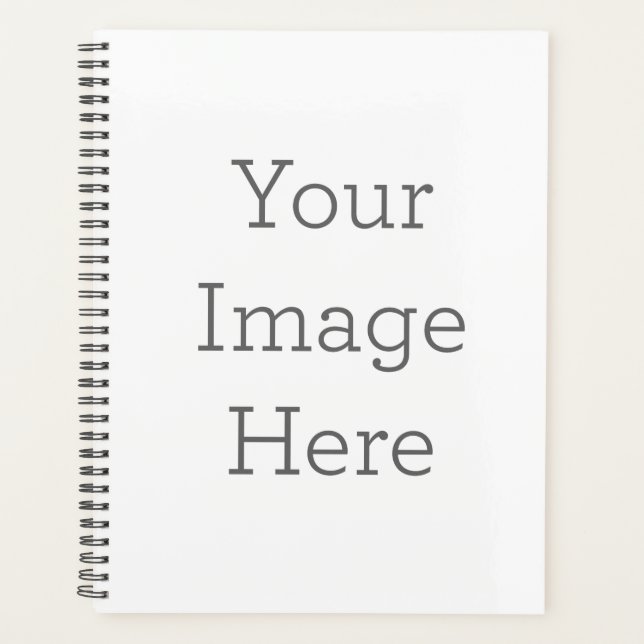 Standard (8.5" x 11"), Hard Cover, Black Spiral Planner (Front)