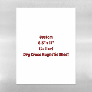 Create Your Own 8.5" x 11" Letter Magnetic Dry Erase Sheet