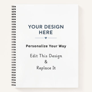 Create Your Own 8.5" x 11" Softcover Notebook