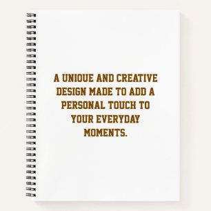 Create Your Own 8.5" x 11" Softcover Notebook