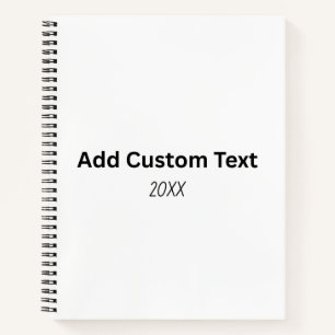 Create Your Own 8.5" x 11" Softcover Notebook