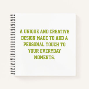 Create Your Own 8.5" x 8.5" Softcover Notebook