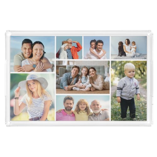 Create Your Own 8 Photo Collage  Acrylic Tray