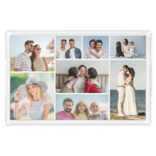 Create Your Own 8 Photo Collage  Acrylic Tray