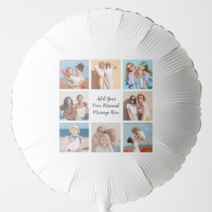 Create Your Own 8 Photo Collage Add Your Greeting Balloon