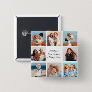 Create Your Own 8 Photo Collage Add Your Greeting Button