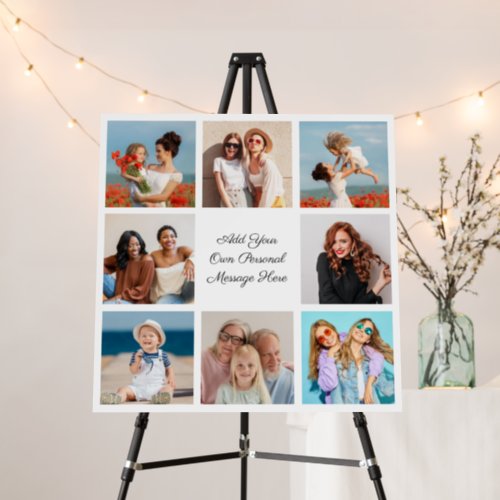 Create Your Own 8 Photo Collage Add Your Greeting Foam Board