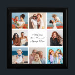 Create Your Own 8 Photo Collage Add Your Greeting Gift Box<br><div class="desc">Create your own 8 Photo Collage for Christmas, Birthdays, Weddings, Anniversaries, Graduations, Father's Day, Mother's Day or any other Special Occasion, with our easy-to-use design tool. Add your favorite photos of friends, family, vacations, hobbies and pets and you'll have a stunning, one-of-a-kind photo collage. Add your own personal message and...</div>