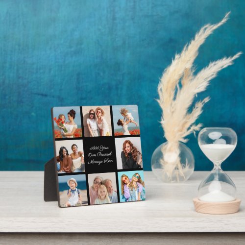 Create Your Own 8 Photo Collage Add Your Greeting Plaque