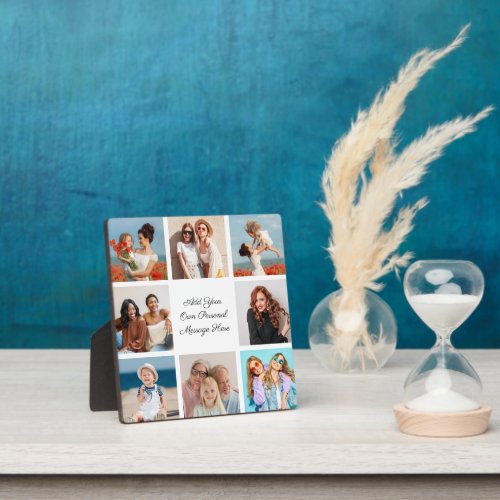 Create Your Own 8 Photo Collage Add Your Greeting Plaque