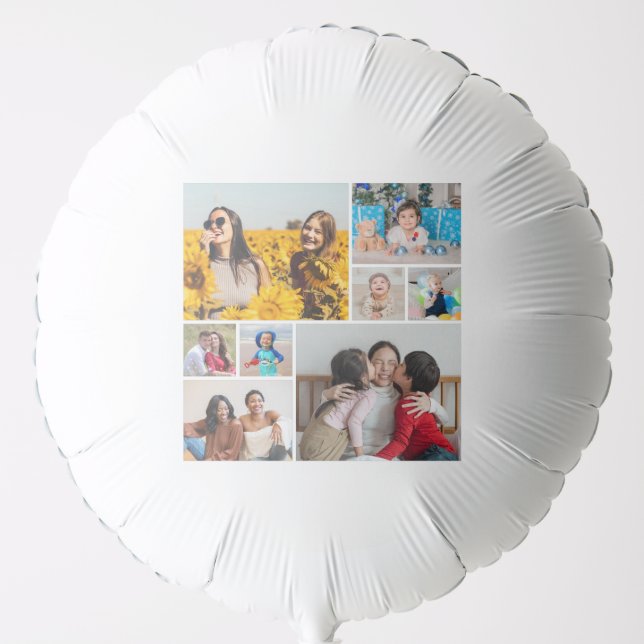 Create Your Own 8 Photo Collage Balloon (Front)