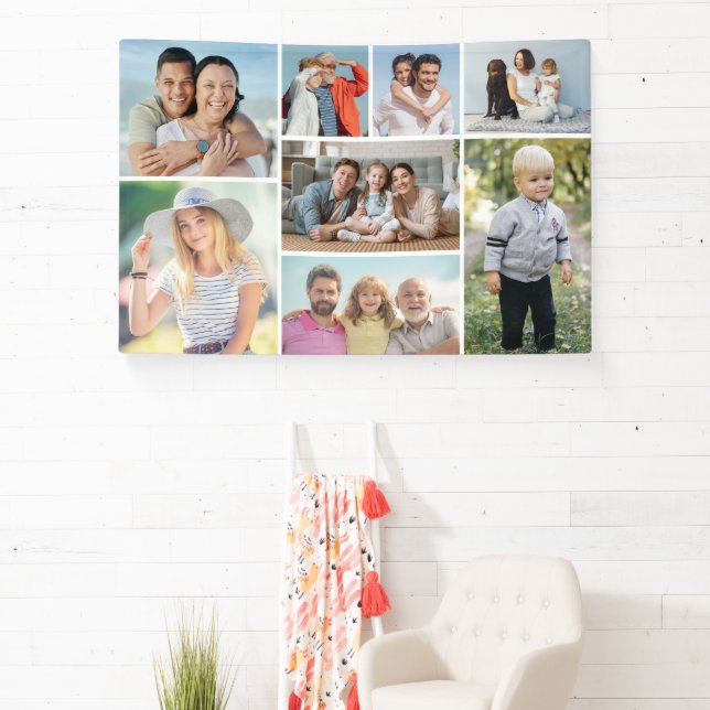 Create Your Own 8 Photo Collage  Banner (Insitu)