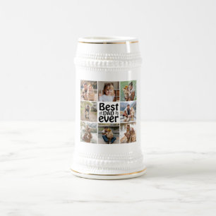 Create Your Own 8 Photo Collage Best Dad Ever Beer Stein
