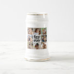 Create Your Own 8 Photo Collage Best Dad Ever Beer Stein<br><div class="desc">Create your own, Dad Photo Collage for Christmas, Birthdays, Weddings, Anniversaries, Graduations, Father's Day, Mother's Day or any other Special Occasion, with our easy-to-use design tool. Add your favorite photos of friends, family, vacations, hobbies and pets and you'll have a stunning, one-of-a-kind photo collage. Our custom photo collage is perfect...</div>