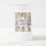 Create Your Own 8 Photo Collage Best Dad Ever Frosted Glass Beer Mug