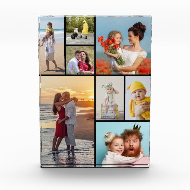 Create Your Own 8 Photo Collage Block (Front)