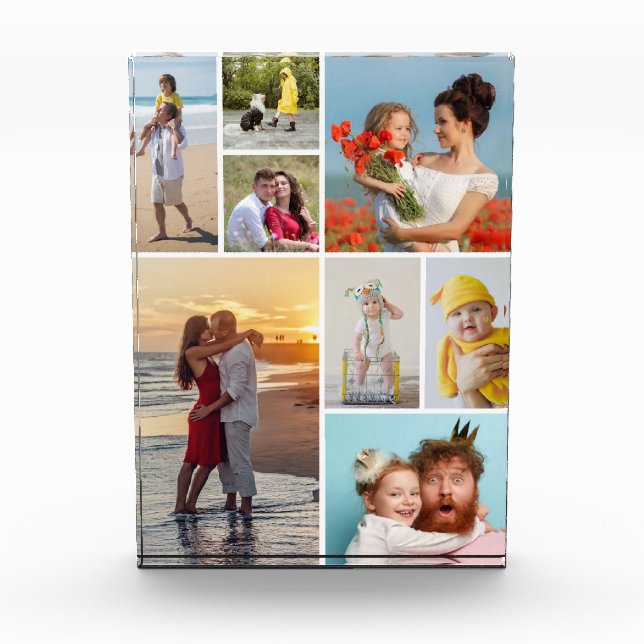 Create Your Own 8 Photo Collage Block (Front)