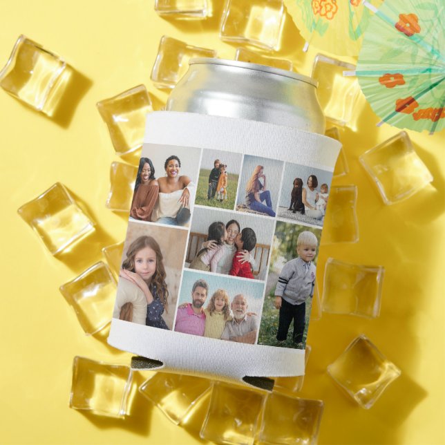Create Your Own 8 Photo Collage  Can Cooler (In Situ Summer)