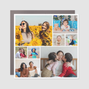 Create Your Own 8 Photo Collage Car Magnet
