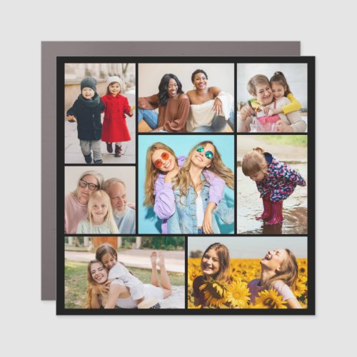 Create Your Own 8 Photo Collage Car Magnet