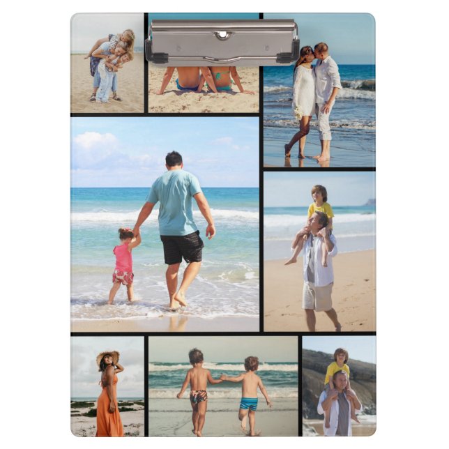 Create Your Own 8 Photo Collage Clipboard (Front)