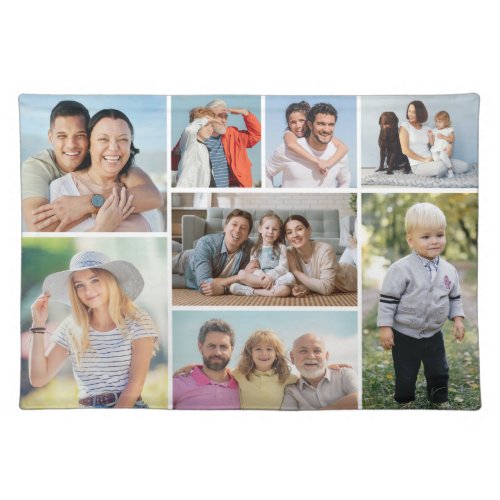 Create Your Own 8 Photo Collage  Cloth Placemat