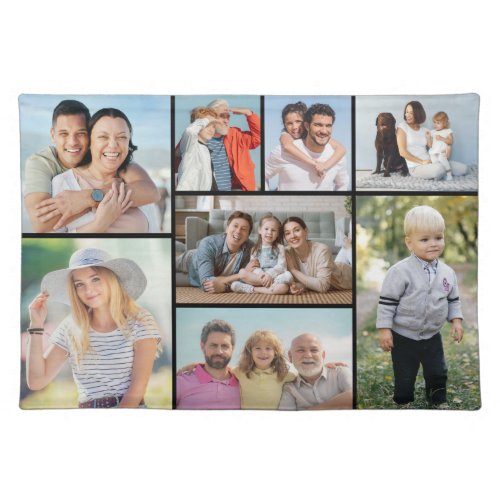 Create Your Own 8 Photo Collage  Cloth Placemat