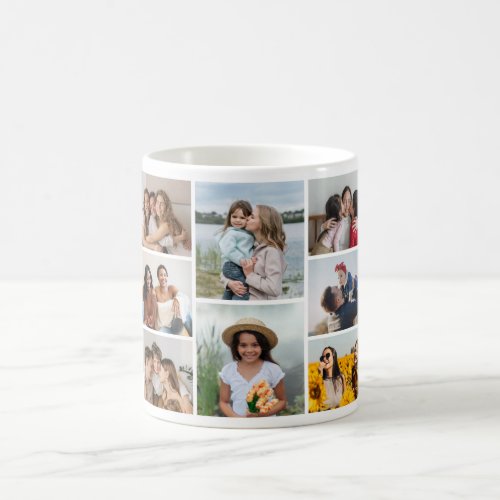 Create Your Own 8 Photo Collage Coffee Mug