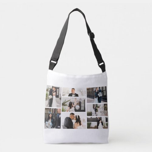Create Your Own 8 Photo Collage Crossbody Bag
