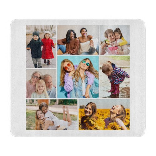 Create Your Own 8 Photo Collage Cutting Board