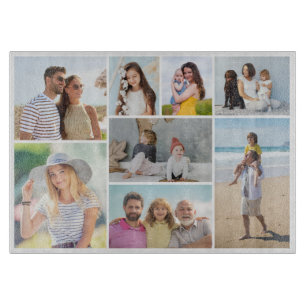 Create Your Own 8 Photo Collage Cutting Board