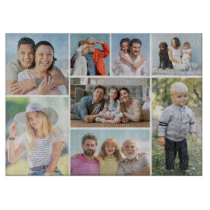 Create Your Own 8 Photo Collage Cutting Board