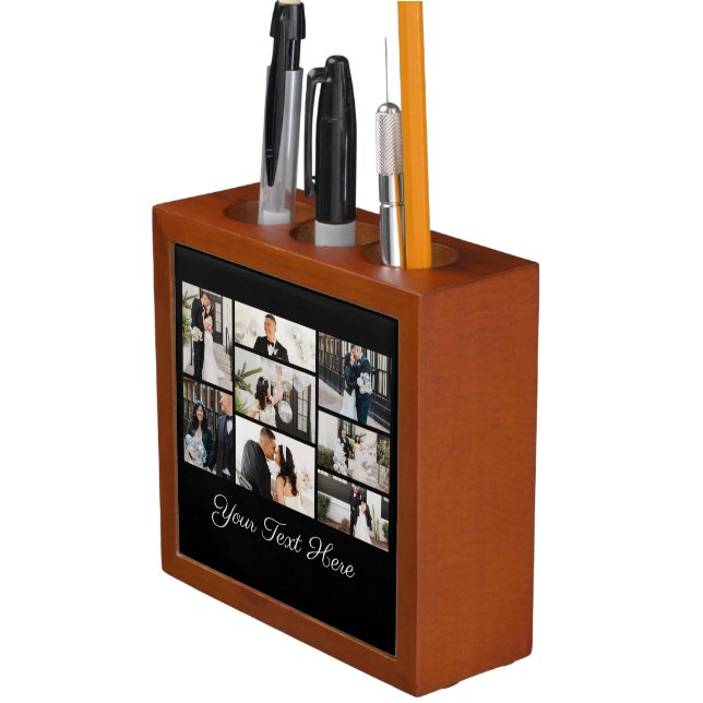 Create Your Own 8 Photo Collage Desk Organizer (In Situ)