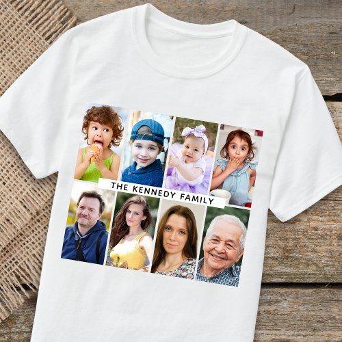Create Your Own 8 Photo Collage Family Name  
