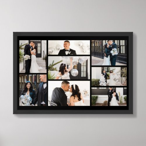 Create Your Own 8 Photo Collage Framed Art