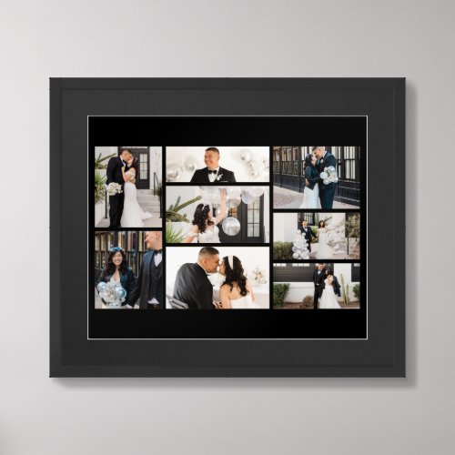Create Your Own 8 Photo Collage Framed Art