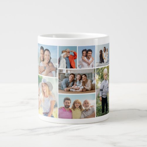 Create Your Own 8 Photo Collage  Giant Coffee Mug