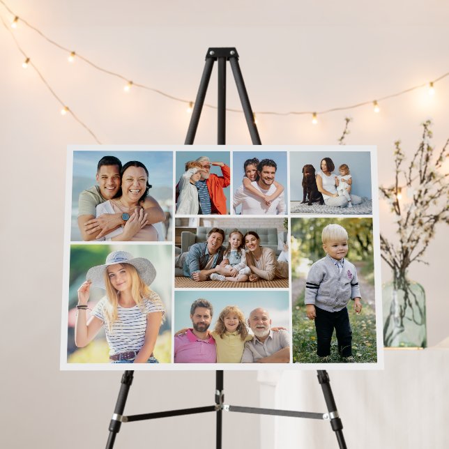Create Your Own 8 Photo Collage Greeting Card Foam Board (In Situ (Stand))