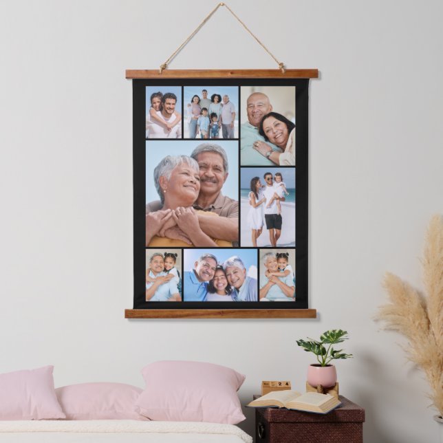 Create Your Own 8 Photo Collage Hanging Tapestry (Bedroom)
