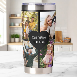 Create Your Own 8 Photo Collage Insulated Tumbler