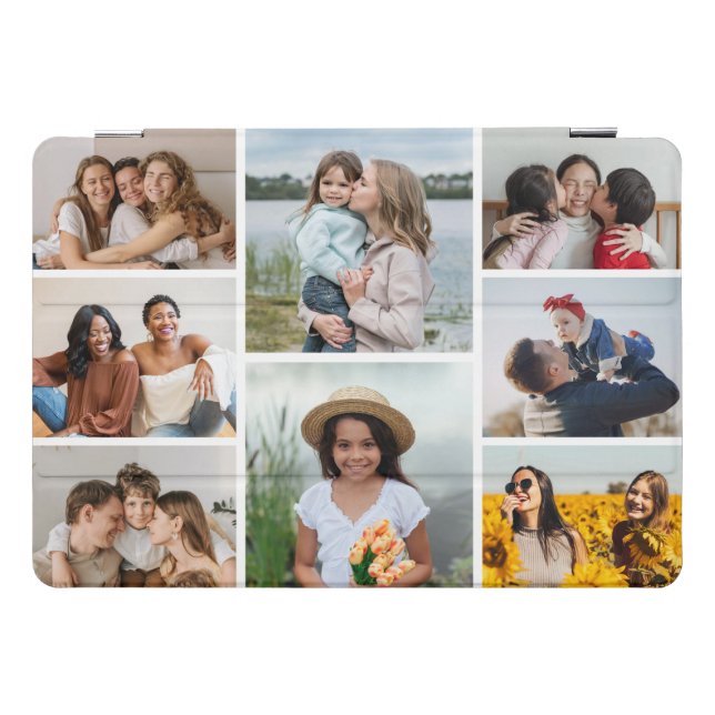 Create Your Own 8 Photo Collage iPad Pro Cover (Horizontal)