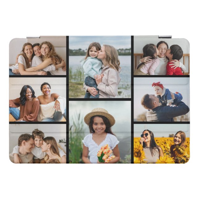 Create Your Own 8 Photo Collage iPad Pro Cover (Horizontal)