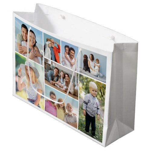 Create Your Own 8 Photo Collage  Large Gift Bag