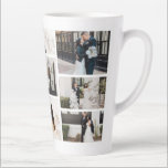 Create Your Own 8 Photo Collage Latte Mug<br><div class="desc">Introducing our personalized photo collage latte mug - the perfect way to start your day with a warm cup of coffee or tea surrounded by your favorite memories! Whether you're celebrating a graduation, honoring family, cherishing friends, or remembering a vacation trip, our custom latte mug is the ultimate way to...</div>