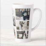 Create Your Own 8 Photo Collage Latte Mug<br><div class="desc">Introducing our personalized photo collage latte mug - the perfect way to start your day with a warm cup of coffee or tea surrounded by your favorite memories! Whether you're celebrating a graduation, honoring family, cherishing friends, or remembering a vacation trip, our custom latte mug is the ultimate way to...</div>
