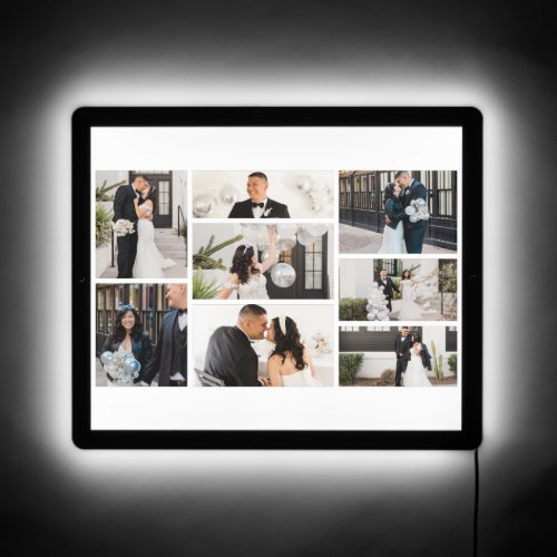 Create Your Own 8 Photo Collage LED Sign