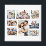 Create Your Own 8 Photo Collage Magnet<br><div class="desc">Introducing the perfect way to add a touch of personality and warmth to your refrigerator - the Photo Collage Magnet! This stunning magnet allows you to showcase your custom photos in a unique and beautiful way. Imagine having a beautiful collage of your family, friends, and vacation photos right on your...</div>