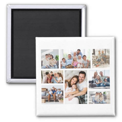 Create Your Own 8 Photo Collage Magnet