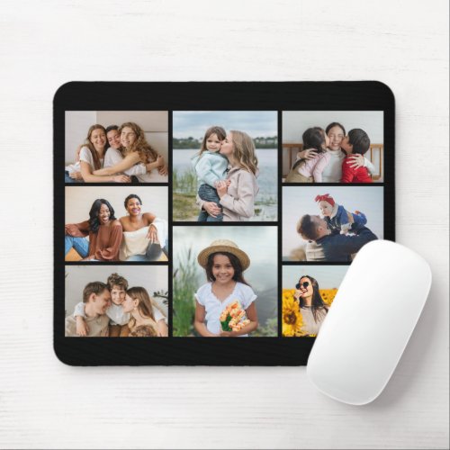 Create Your Own 8 Photo Collage Mouse Pad